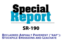 Reclaimed Asphalt Pavement (RAP)- Stockpile Emissions and Leachate LP